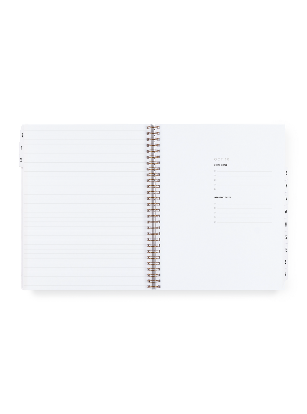 2027 Year Task Planner month goals