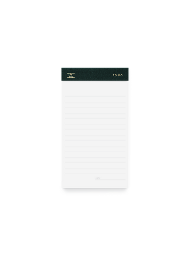 Appointed To Do Pad Front View || Hunter Green