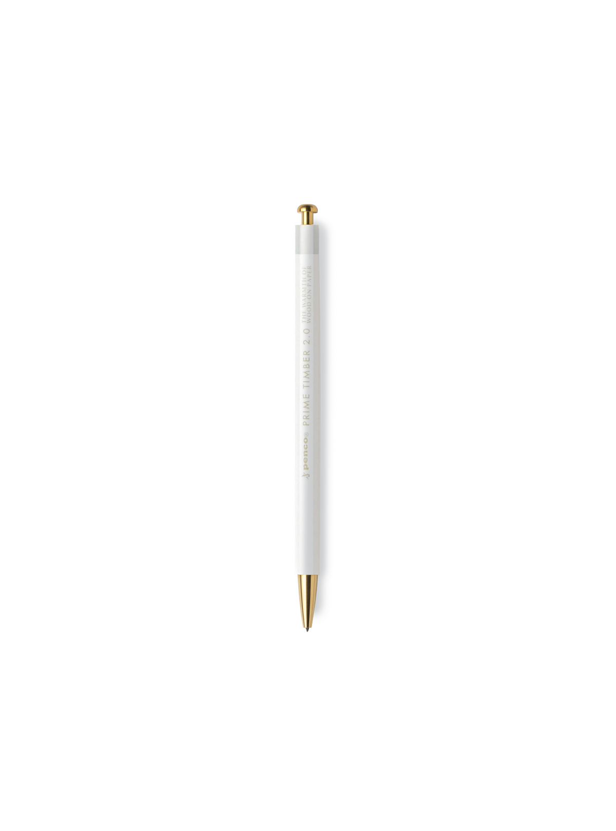 Prime Timber Brass Mechanical Pencil in White || White