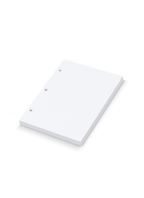 The appointed.sbsmpact Binder Dot Grid Inserts, angled side view. || Dot Grid