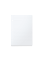 The appointed.sbsmpact Binder Lined Inserts, front view. || Lined