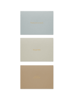 Birds eye view of 3 card types included in the Card Keeper set
