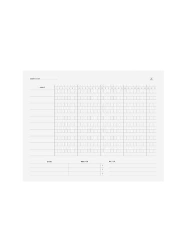 The Appointed Habit Tracker front view